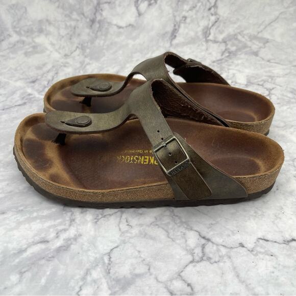 Birkenstock, Gizeh Leather Corkbed Sandals. Size 39. Excellent condition! - Picture 2 of 6